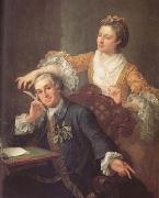 HOGARTH, William David Garrick and his Wife (mk25) china oil painting reproduction